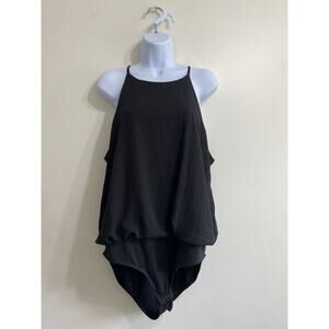 Maurices Staple Black Bodysuit - Size Large